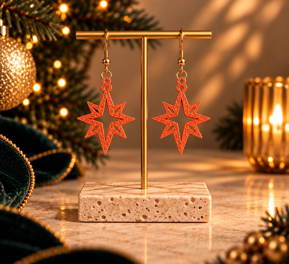Étoile, coloris Rouge cuivré, collection Fêtes