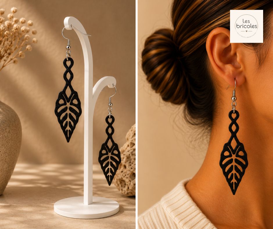 Alocasia, coloris Noir, collection Coquette