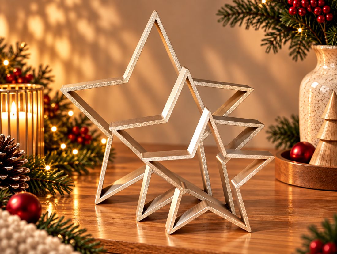 Trio d’Étoiles, coloris Doré, collection Noël