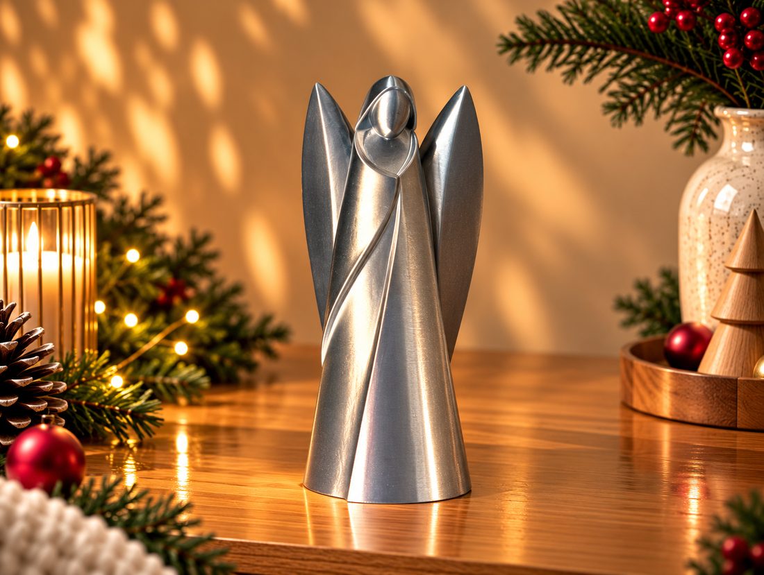 L’Ange de Noël, coloris Argenté, collection Noël