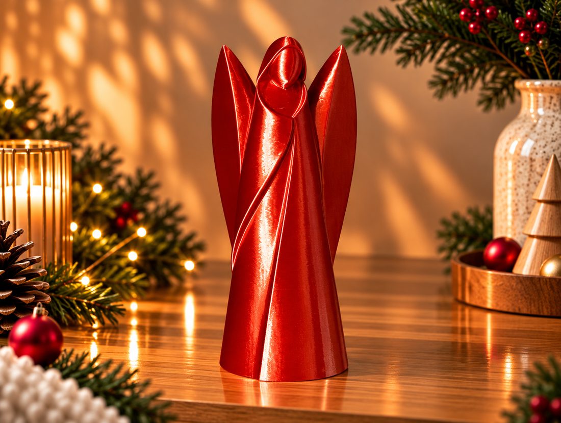 L’Ange de Noël, coloris Rouge cuivré, collection Noël