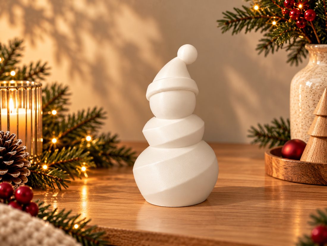 Le Bonhomme de Neige, coloris Blanc, collection Noël