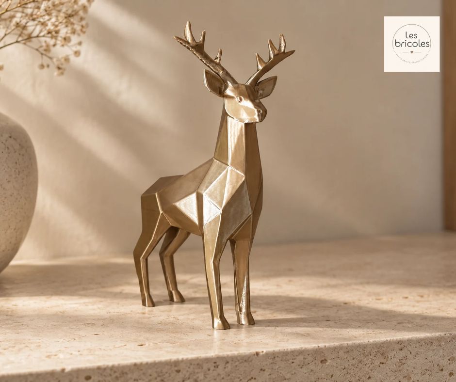 Le Cerf Royal, coloris Doré, collection Noël
