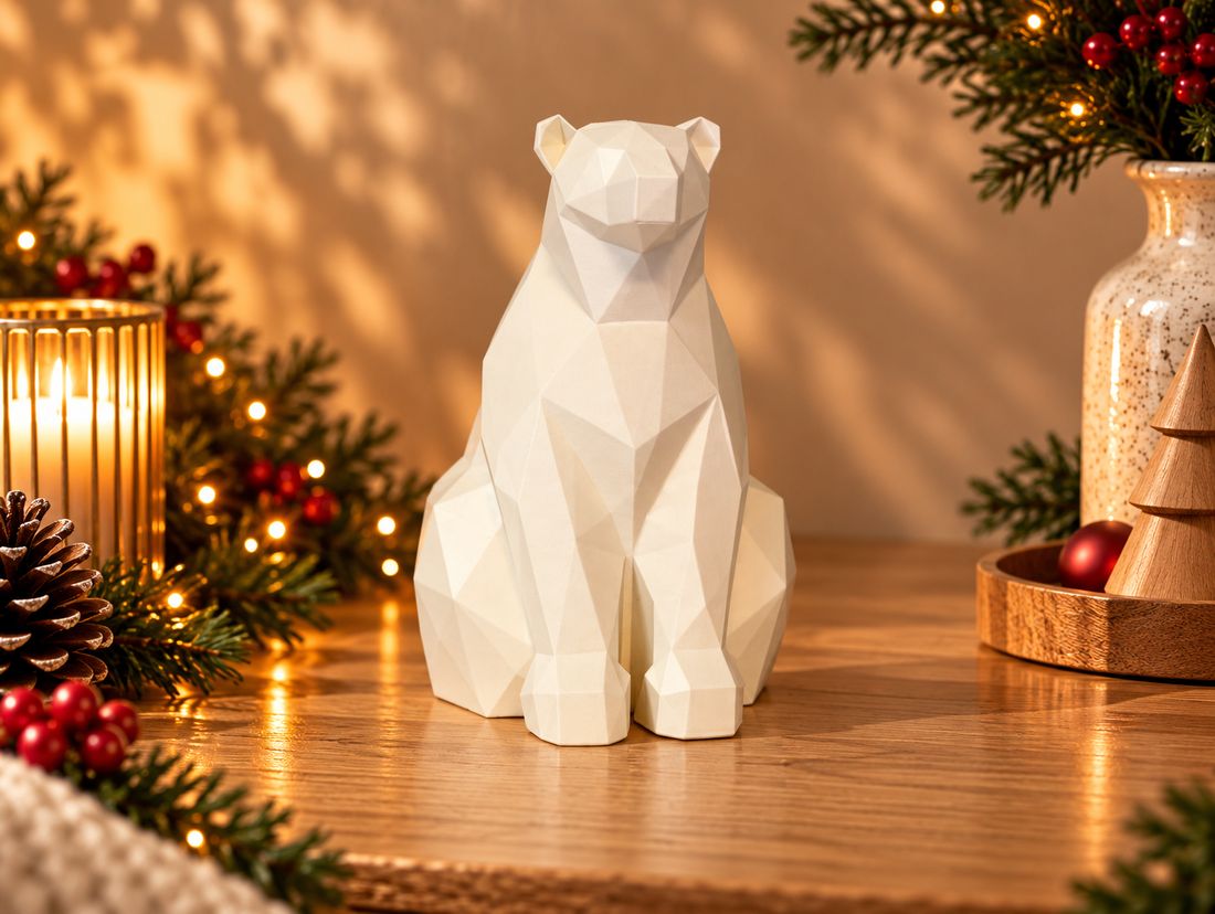 L’Ours Polaire, coloris Blanc, collection Noël