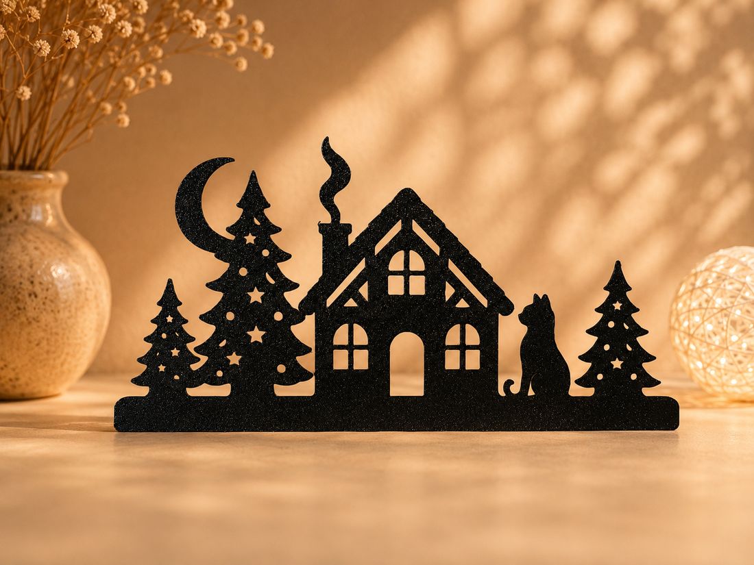 Nuit Enneigée, coloris Noir, collection Noël